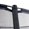EXIT Dynamic groundlevel trampoline 244x427cm met veiligheidsnet - zwart