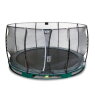 EXIT Elegant inground trampoline ø427cm met Economy veiligheidsnet - groen
