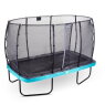 EXIT Elegant trampoline 214x366cm met Economy veiligheidsnet - blauw