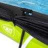 EXIT Lime zwembad 220x150x65cm met filterpomp en schaduwdoek - groen