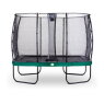 EXIT Elegant trampoline 214x366cm met Economy veiligheidsnet - groen