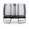 EXIT Elegant trampoline 214x366cm met Economy veiligheidsnet - zwart