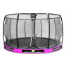 EXIT Elegant Premium inground trampoline ø427cm met Deluxe veiligheidsnet - paars