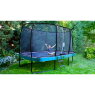 EXIT Elegant Premium trampoline 244x427cm met Deluxe veiligheidsnet - blauw