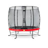 EXIT Elegant trampoline ø253cm met Economy veiligheidsnet - rood