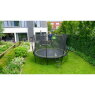 EXIT Silhouette trampoline ø244cm met ladder - zwart